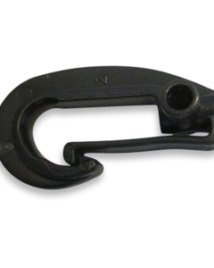 Cable clamp w/snap hook plas f/relea vol disp up to rope 3mm